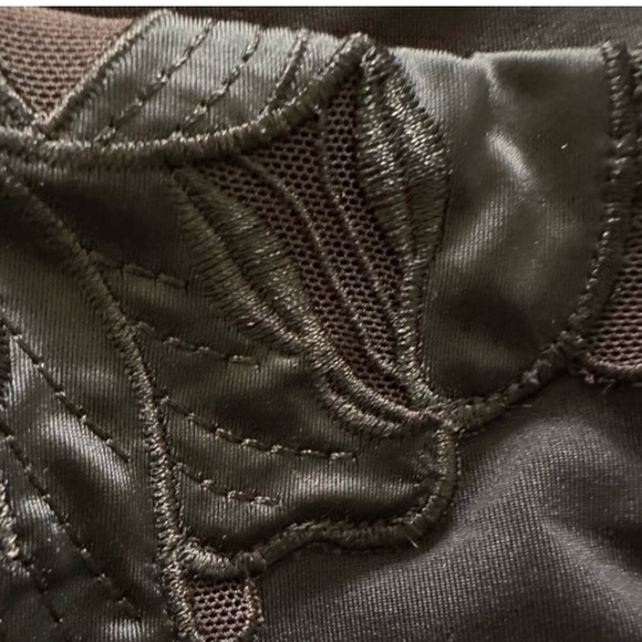 L*Space Claude Classic Black Floral Accent Bikini Swim Bottom NWT Size S - Picture 5 of 8